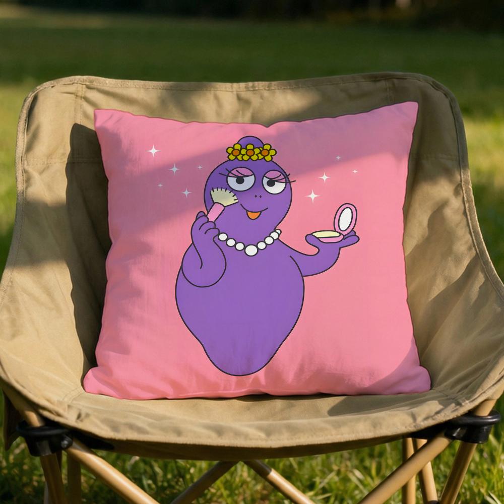 Cartoon BBarbapapa Cushion Cover Soft Reversible  Durable Pillow Cover  MultiScene Use for Home  Car Daily Comfort