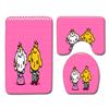 Animation Bathroom Floor Mat Three-Piece Bathroom Carpet Toilet Mat Set Door Mat Bathroom Non-Slip Mat