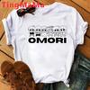 Omori Yaz Üst Giyim Unisex Baskı Estetik Sokak Giyimi Ulzzang Tişört Tumblr Omori Tişört Erkek Unisex