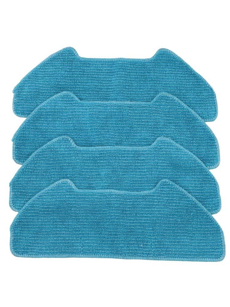 For Redkey R10 Robot Vacuum Cleaner Mop Cloth Spare Parts 4 or 10 Pack Microfiber Cloths for Regular Floor Cleaning and Hygiene