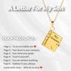 Titanium Steel Love Letter Pendant Necklace for Couples - Clavicle Chain for Girls.