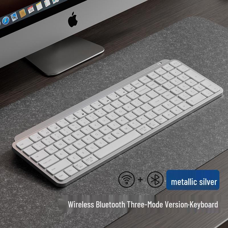 Mengzu Kablosuz Bluetooth Klavye ve Fare Seti - Sessiz, Şarj Edilebilir, Dizüstü Bilgisayar ve Ofis Kullanımı İçin Kompakt.