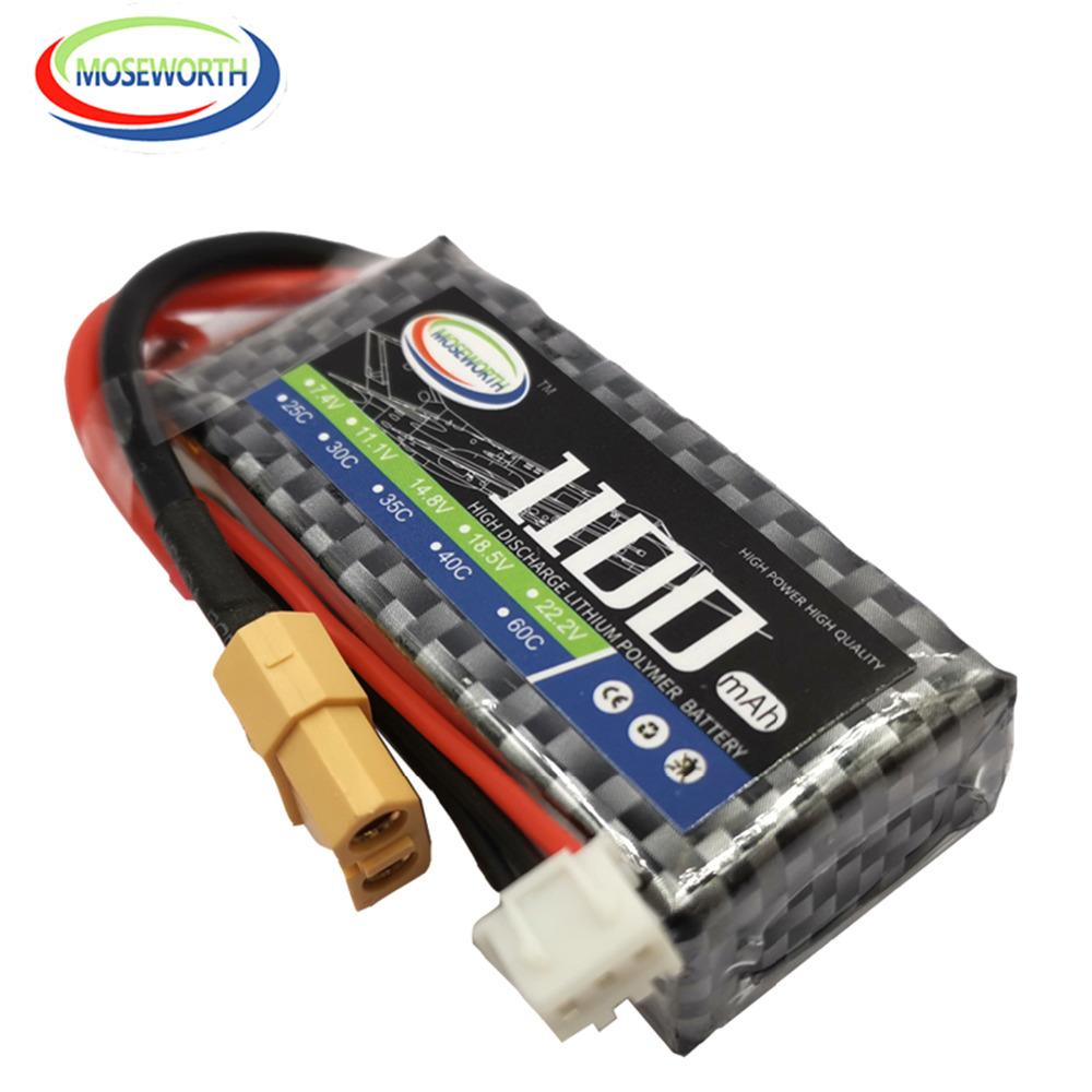 2S 7.4V 1300 1800 2200 3000 3800 4200 4500 5200 6000mAh 30C 40C 60C Toys LiPo Battery For RC Airplane Helicopter Drone Car