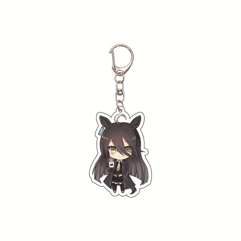 6CM Cute Anime Pretty Derby Shuttle Mejiro Mcqueen Symboli Rudolf Kawaii Acrylic Keychain Game Jewelry Cosplay Props