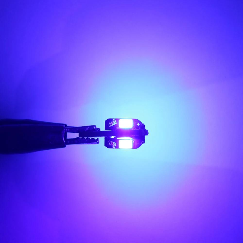 T10 W5W Led Canbus No Error Car Interior Side Light 5W5 12V 5W Auto License Plate Lamp Bulb Dome Read Light White Blue Red Amber