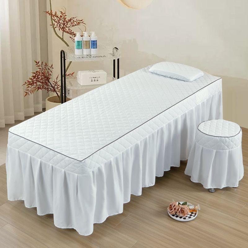 Thickened Single Double Beauty Bed Cover Massage Salon Body Care Pure Color Durable Denim Fabric Easy to Clean Beauty Therapy