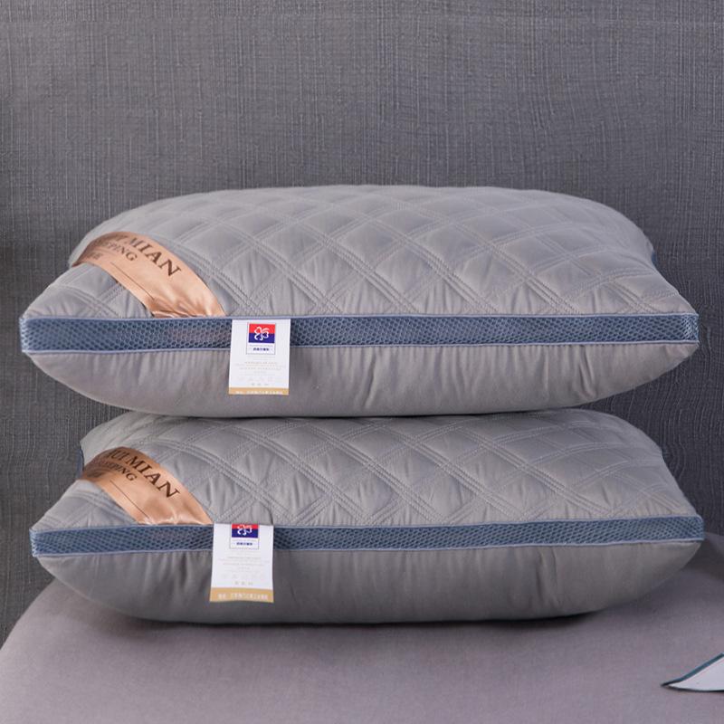 Three-dimensional Memory Pillow Skin-friendly Sanded Pillow Single and Double-sided Three-dimensional Feather Cotton Thick Pillow Core
