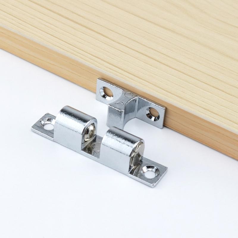 12Pcs Double Balls Tension Roller Catch Latches Cabinet Door Catch Zinc Alloy Closet Balls Tension Latches Easy To Install