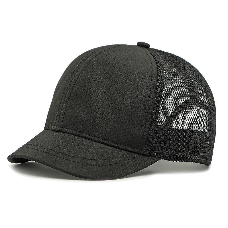 Herren Sommer Mesh Atmungsaktive Kappe Kurzschirmmütze Sonnenschutz Schatten Schnelltrocknende Baseballkappe Sonnenkappe