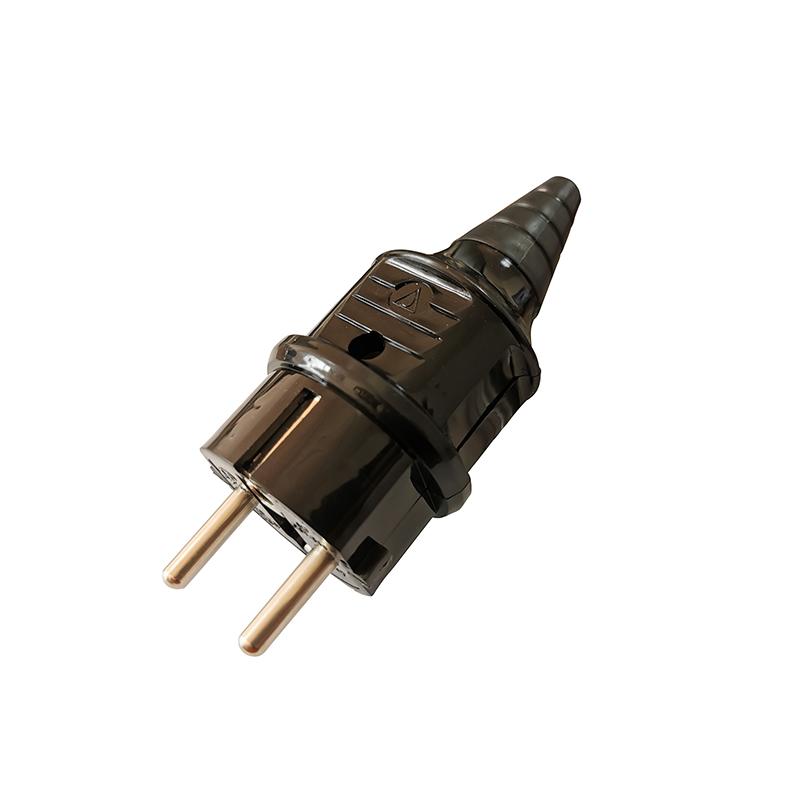 1 Pcs EU European AC Power Connector Plug with Socket Power Cord Convertor 2.5A Electric Rewireable Plug Male Female Adapter French style