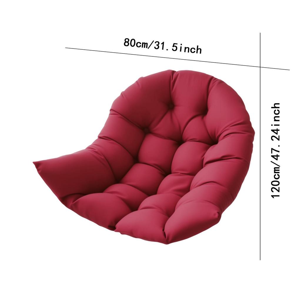 Hanging Egg Chair Cushion Soft Basket for Porch Office Outdoor