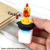 Portachiavi Giocattolo Fidget Rana Gracidante Portachiavi Gallo Ricaricabile Con Suono & LED, Cliccatore Tastiera Anatra Divertente Sollievo dallo Stress