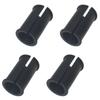 GWYAN 4 Pieces Black Microphone Tube Sleeve Mic Shock Mount Rubber Spacer, Ideal for Shotgun Microphone Cameras and Camcorders