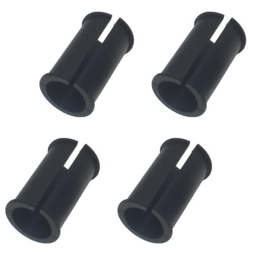 GWYAN 4 Pieces Black Microphone Tube Sleeve Mic Shock Mount Rubber Spacer, Ideal for Shotgun Microphone Cameras and Camcorders