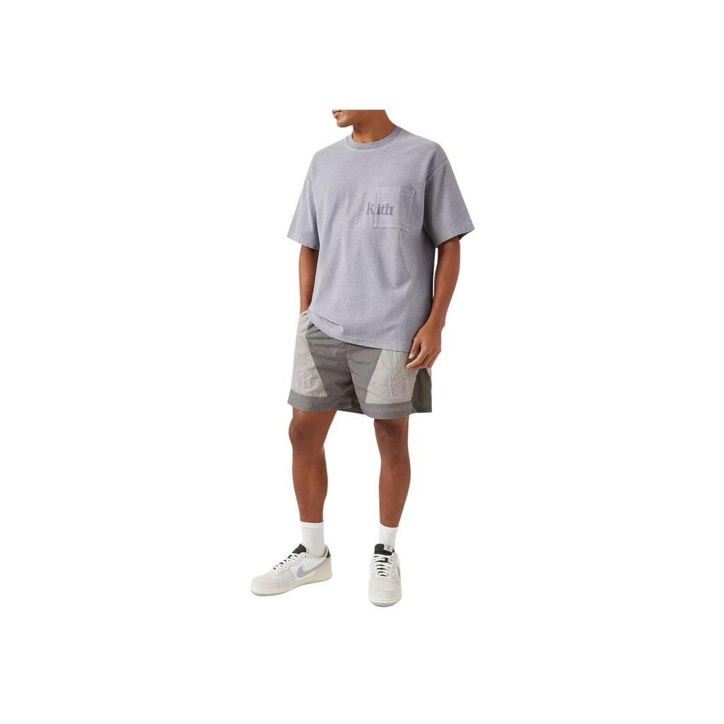 Kith Quinn T-Shirt Hellindigo Herren Tops Blau KHM031086-415