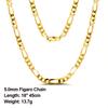 ORSA JEWELS Italian 925 Sterling Silver Diamond-Cut Figaro Chain Necklace S925 Silver Craft Men Women Neck Chains Jewelry SC34