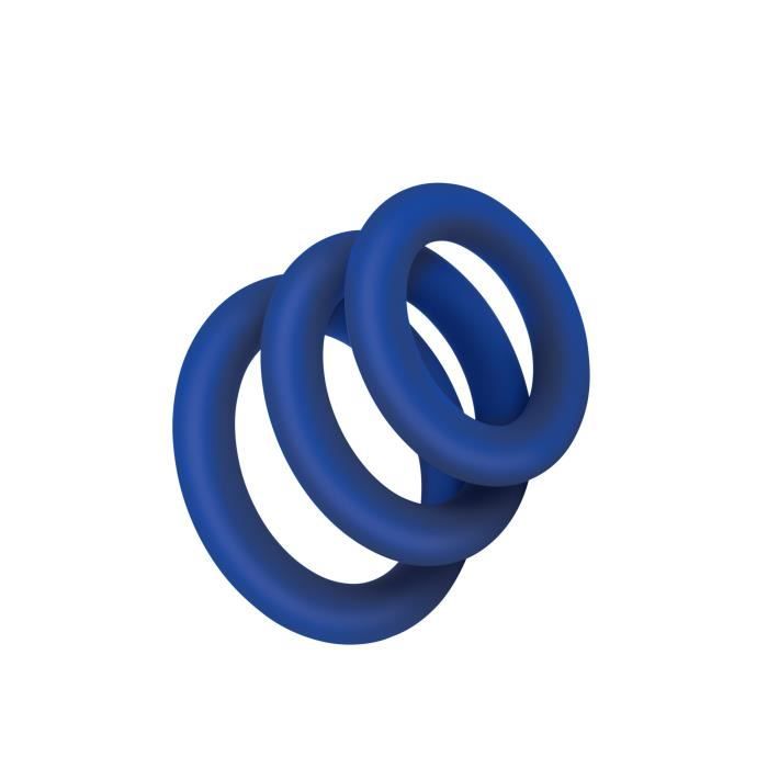 Cockring Zolo-Zolo Anneau de bite en silicone supplémentaire 3 pk