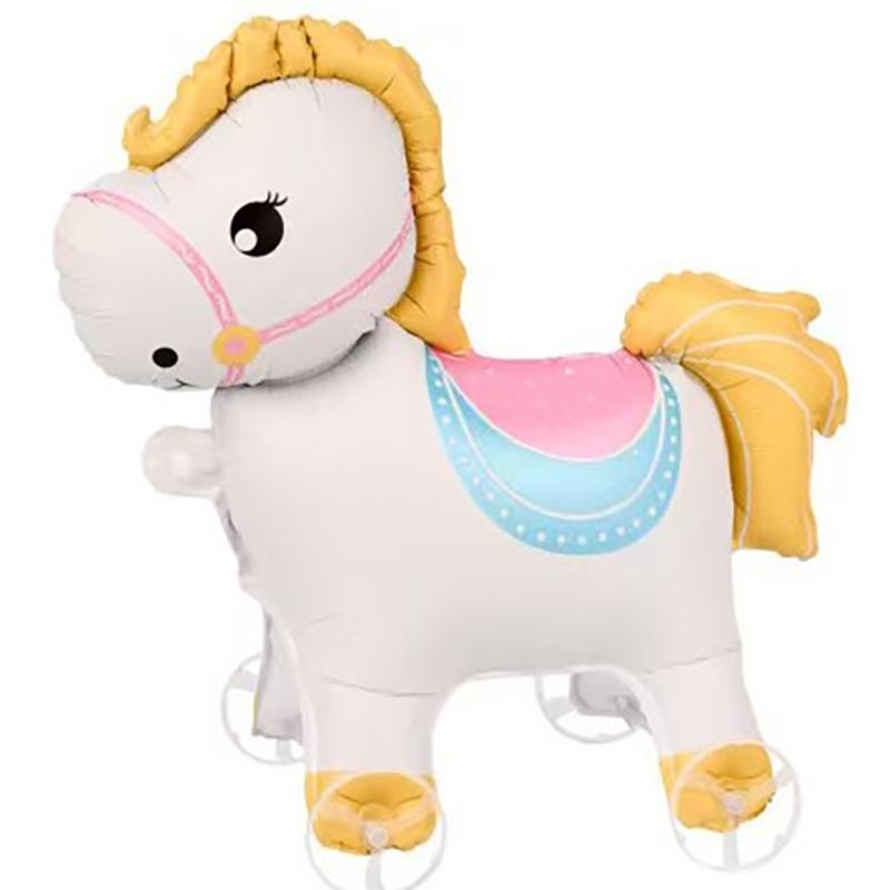 Walking Animal Foil Balloons With Rolling Wheels Perfect For Kids Birthday Parties Outdoor Garden Activities