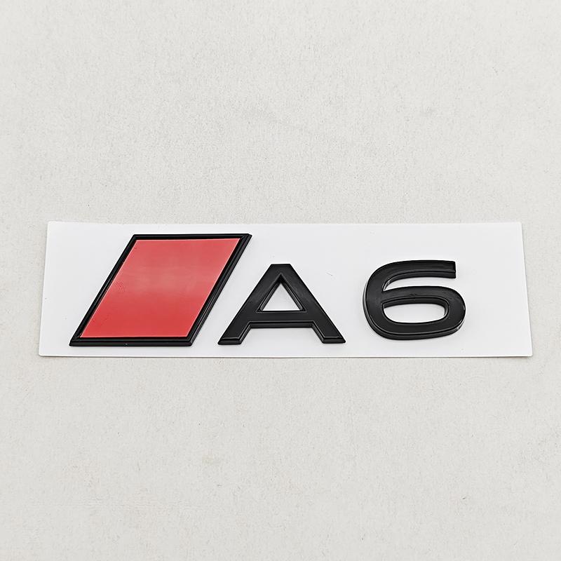 2026 3D Black Red Car Rear Emblem Badge Sticker For Audi A3 A4 A5 A6 A7 A8 Q3 Q5 Q7 Q8 Trunk Logo Auto Styling Accessories