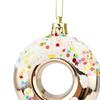 4 Donut Hanging Ornaments for Holiday Decor and Celebration In Home