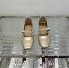 French Rhinestone Mary Jane Single Shoes Women's 2025 New Summer Skirt Evening Shoes Flat-soled Soft-soled Ballet Shoes