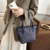 Tote Bag: Fashionable and Trendy Dog Tooth Bag, Fish Scale Design, Single-shoulder Women's Handbag