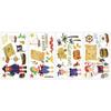 Stickers repositionnables - ROOMMATES - ALPHA CHASSE PIRATES - 45 pièces - Vinyle flexible - Multicolore