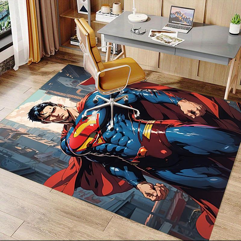 1pc Superman Carpet, for Home & Office Decor, Desk Chair Carpet, Festive Gift,Conference Room CarpetL1277
