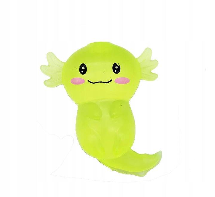 Gniotek Sensoryczny Axolotl Antystresowy Squishy Żółty Aksolotl
