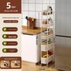 Tall Multi-Layer Kitchen Storage Rack for Narrow Spaces