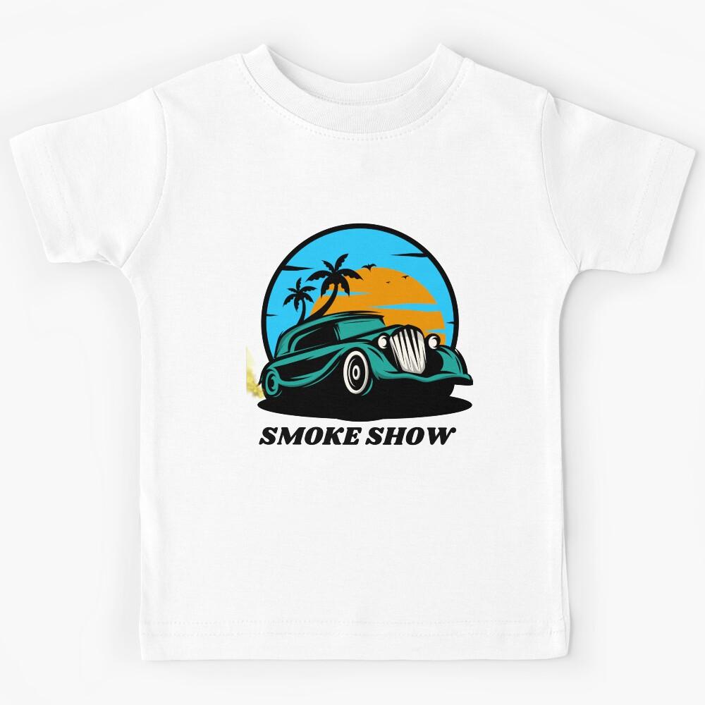 Smoke Show - Teal Kids T-Shirt 110