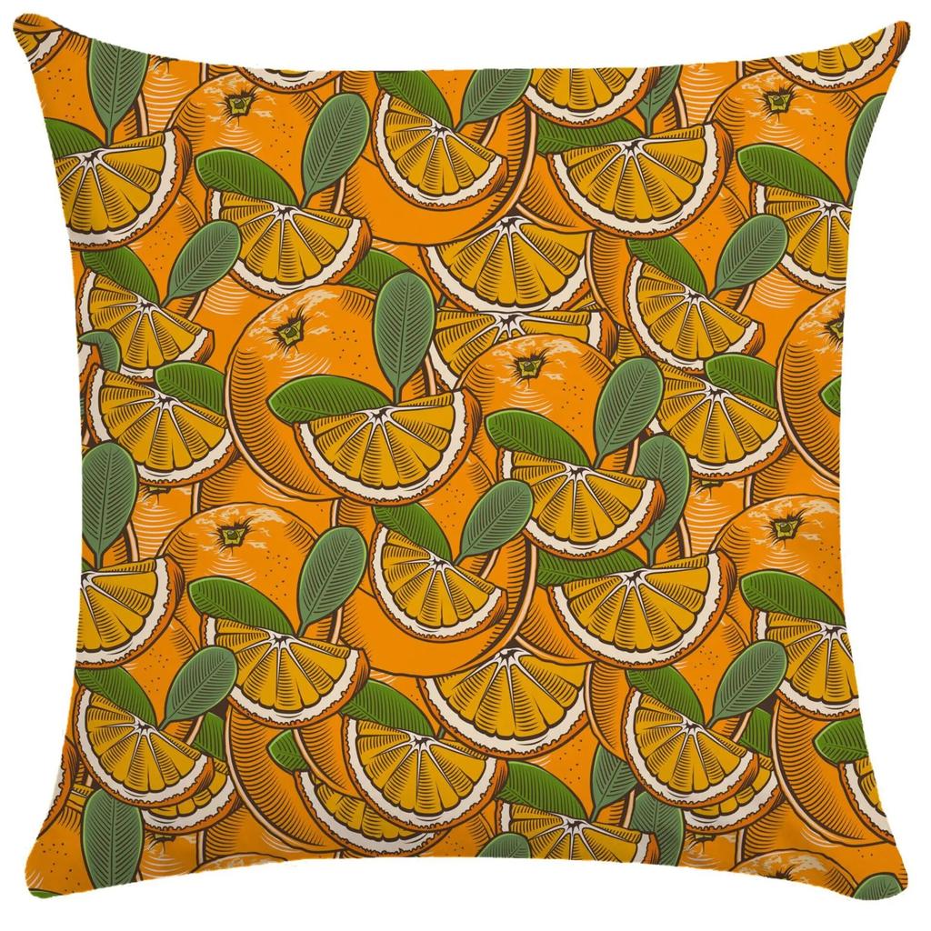 Colorful Fruit Pillowcase Summer Lemon  Bedroom Indoor Home  Sofa Bed