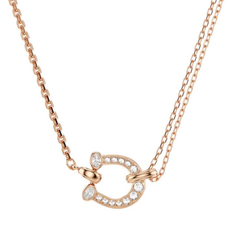 Swarovski Symbolica 2026 Year Of The Horse New Spring Collection Limited Horseshoe Shaped Cubic Zirconia Necklace Unisex necklace 5741462 Box+Shopping Bag (Random Color)