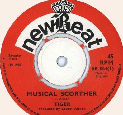 

7inch Record TIGER Musical Scorther NB064 newBeat 1970 UK Reggae Ska Dub Used