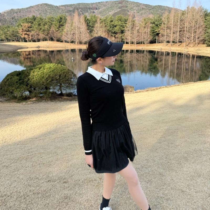 Goxo Black Banding Skirt Classic Logo