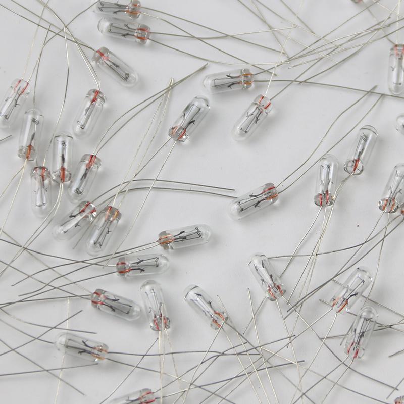 50Pcs 5mm 4mm 3mm Clear 12V Mini Bulb Of Wheat Rice Bulbs Switch Button Bulbs Indicator Bulb Tungsten Lamp Accessories Bulbs 7