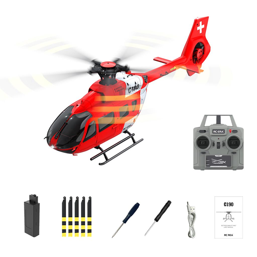 2025 New Fixed Altitude C190 Remote Control Helicopter Brushless Motor With Optical Flow Rc Electric Model Outdoor Toy Gifts