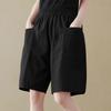 ZANZEA Women Casual Loose with Pocketed Elastic Waist Shorts