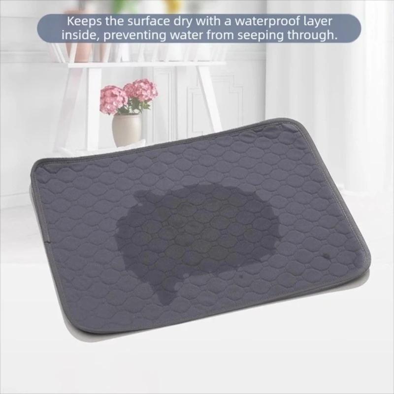 Washable Reusable Dog Pee Pad, Anti Slip Breathable Training Mat For Pets, Absorbent Waterproof Urine Pad Puppy Pet Training Mat