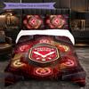 Set Biancheria da Letto Sheffield United Football 3 Pezzi Morbido Set Copripiumino con Federe Set Decorazione Camera da Letto per la Casa