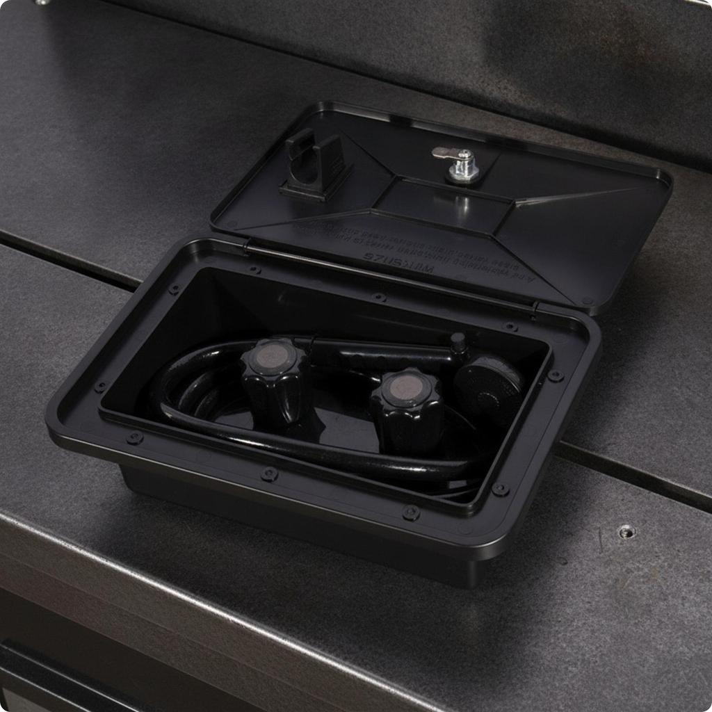 RV Exterior Shower Box Weatherproof Outside Robust for Motorhomes