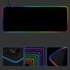 LED Light Mousepad Anti-Slip Rubber Base Colorful Mouse Pad Glowing Gaming Mouse Pad for Gamer Esports