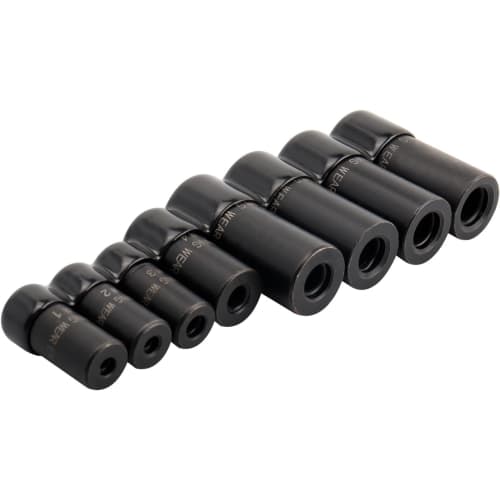 Bestgle 8-Piece Tap Socket Set, Tap Socket Conversion Adapter Set, 1/4" To 3/8" Drive External Tap Adapter for Automotive, Home Repairs, and Threading