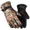 Winter outdoor riding piled thickened warm ski gloves