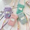 Small Fresh Mesh Mobile Phone Storage Bag Women's New Summer Sweet Lanyard Mobile Phone Bag Crossbody Bag