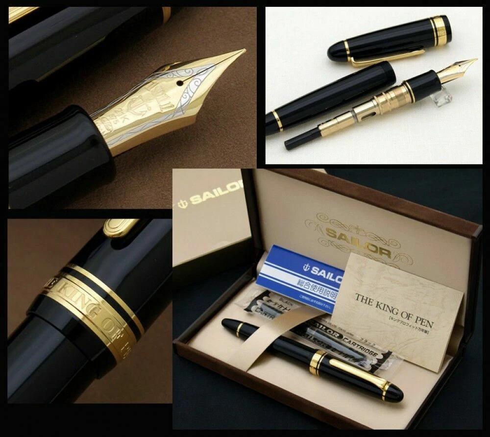 Sailor KOP Fountain Pen King Profit ST Black Broad Nib 11-6001-620