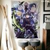 Seraph of the End Wall Tapestry Aesthetic Wall Hanging Printed Fabric Blanket Decorative Tapestries for Bedroom Living Room Home Decor