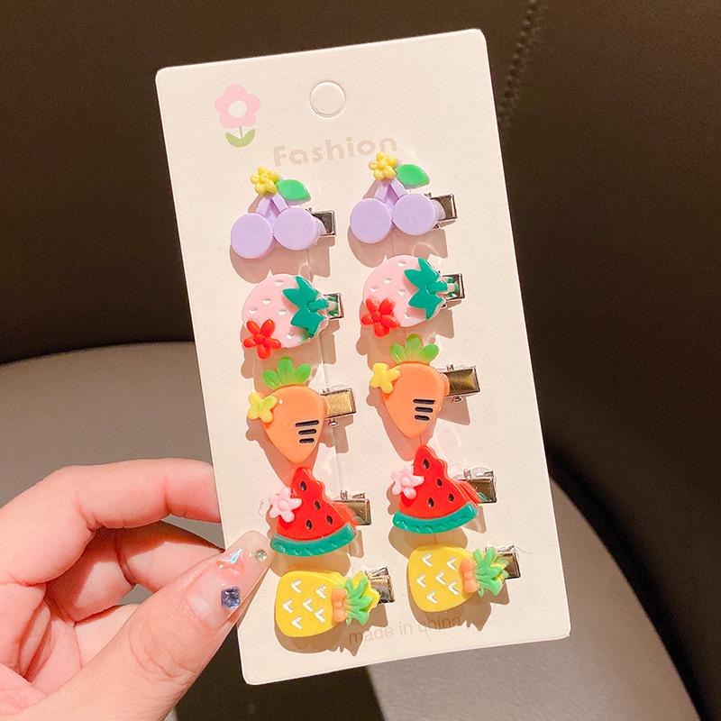 Infant Cartoon Hair Clips for Girls - Cute, Small Hairpins