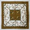 [USED]85B173 Hermes Carre 90 Scarf Silk Brown