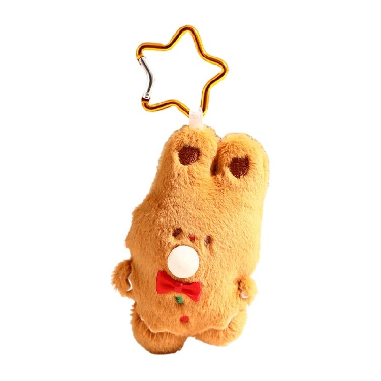 Lovely Santa Soft Plush Cartoon Christmas Tree Keychain for Bags and Keys Keyring Adorable Charm Birthday Gifts